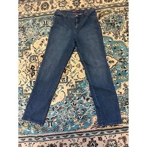 Gloria Vanderbilt jeans women size 12 Amanda Straight Leg  blue denim‎